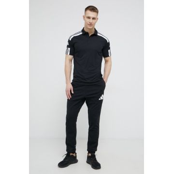 adidas Performance pantaloni sport HB5449 barbati, culoarea negru, neted