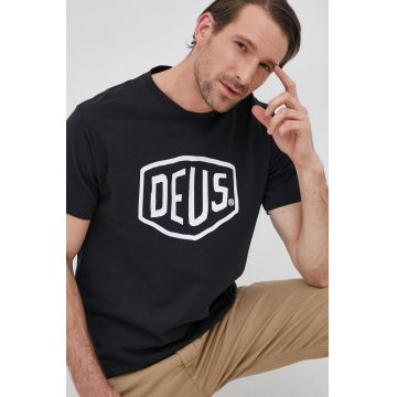 Deus Ex Machina tricou din bumbac culoarea negru, cu imprimeu