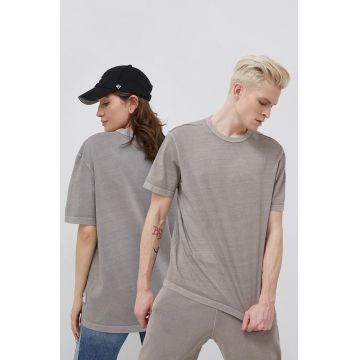 Reebok Classic tricou din bumbac HB5966 culoarea gri, neted