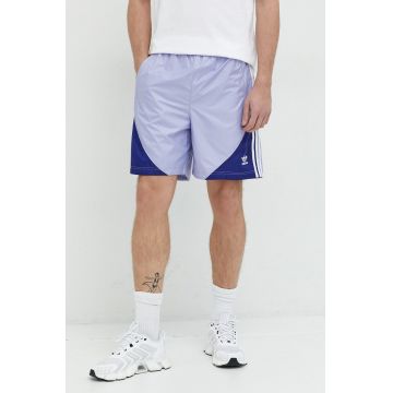 Adidas Originals pantaloni scurti barbati, culoarea violet