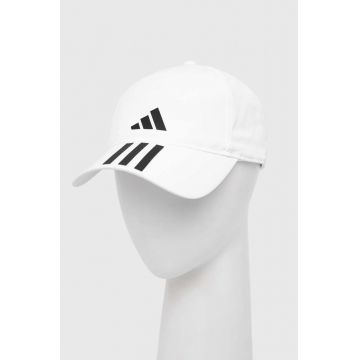 adidas Performance șapcă 3-Stripes AEROREADY culoarea alb, cu imprimeu HT2043