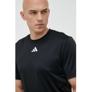 Adidas Performance tricou de antrenament HIIT Base culoarea negru, neted