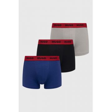 HUGO boxeri (3-pack) bărbați, culoarea gri 50469766