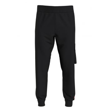 Pantaloni sport cargo cu banda logo