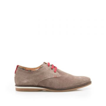 Pantofi casual barbati din piele naturala, Leofex - 875 Taupe Velur