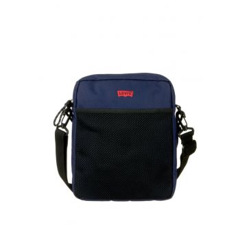 Geanta crossbody cu buzunar exterior de plasa