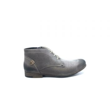 Ghete barbati din piele naturala, Leofex - 703 Plume nabuc