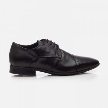 Pantofi eleganți bărbați din piele naturală - 3109 Negru Box