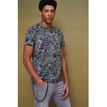 Medicine tricou din bumbac culoarea negru, modelator