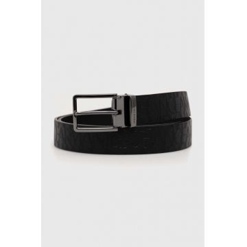 Armani Exchange curea barbati, culoarea negru