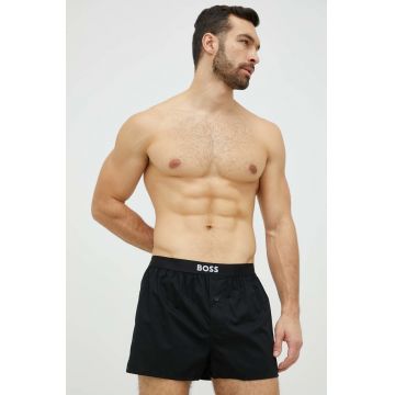 BOSS boxeri de bumbac 2-pack culoarea negru