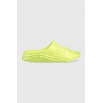 Karl Lagerfeld papuci KL75008 SKOONA barbati, culoarea verde