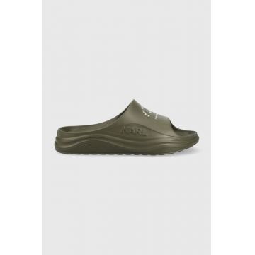 Karl Lagerfeld papuci KL75008 SKOONA barbati, culoarea verde
