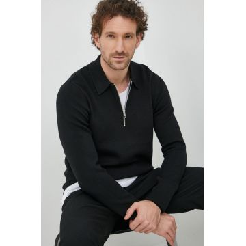 Samsoe Samsoe pulover barbati, culoarea negru, light