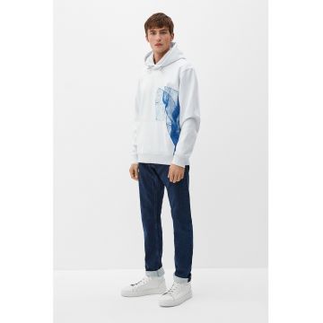 Hanorac relaxed fit cu imprimeu abstract