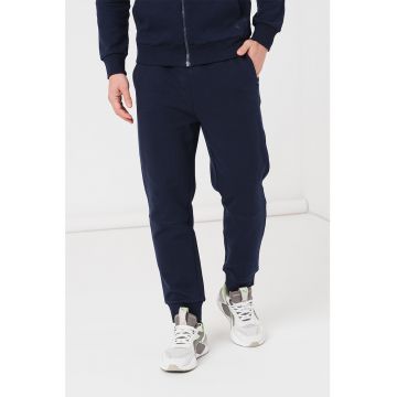 Pantaloni sport din amestec de bumbac cu snur in talie