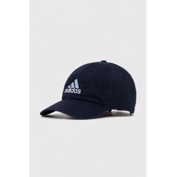 Adidas Performance șapcă culoarea albastru marin, cu imprimeu