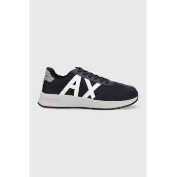 Armani Exchange sneakers XUX071.XV527.S282 culoarea albastru marin, XUX071 XV527 S282