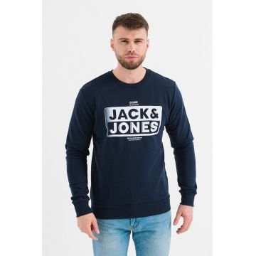 Jack & Jones - Bluza sport cu decolteu la baza gatului si logo Kim
