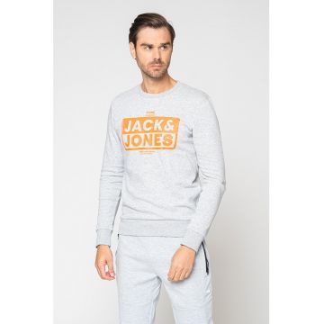Jack & Jones - Bluza sport cu decolteu la baza gatului si logo Kim