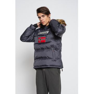 Geaca cu vatelina - gluga si fara inchidere Bilboquet - Gri inchis