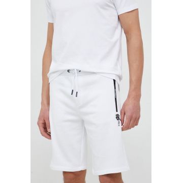 Karl Lagerfeld pantaloni scurti barbati, culoarea alb