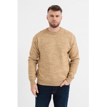 Jack & Jones - Pulover din amestec de bumbac cu decolteu la baza gatului Melvin