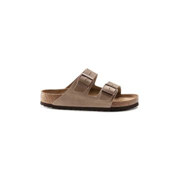 Birkenstock Șlapi de piele Arizona bărbați, culoarea bej