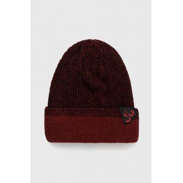 Jail Jam beanie cu două fețe Kalamaja culoarea bordo,