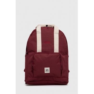 Lefrik rucsac culoarea bordo, mare, neted