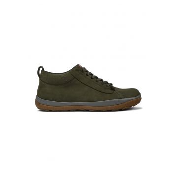 Pantofi sport low-cut de piele nabuc