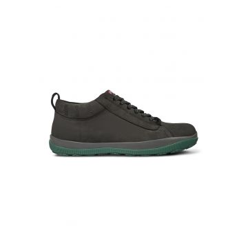 Pantofi sport low-cut de piele nabuc