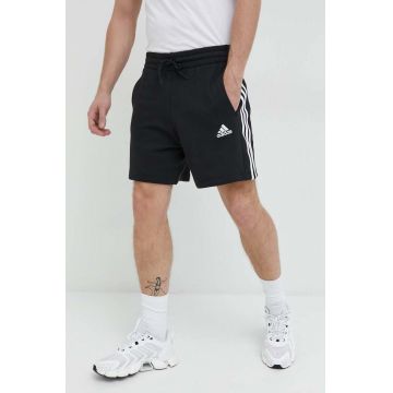 Adidas pantaloni scurti din bumbac barbati, culoarea negru