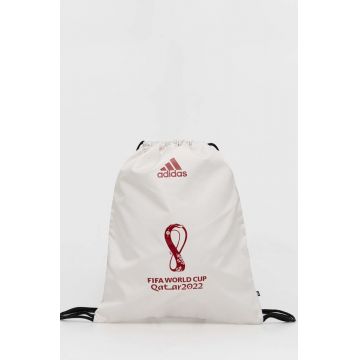 Adidas Performance rucsac culoarea alb, cu imprimeu