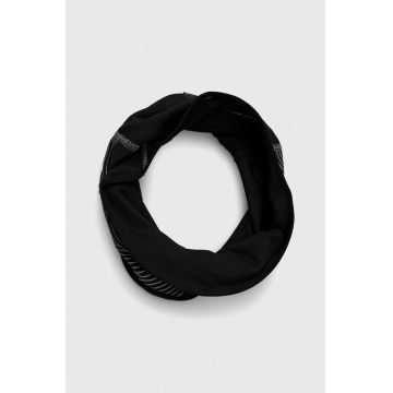 Nike fular impletit culoarea negru, cu imprimeu Nike fular impletit culoarea negru, cu imprimeu