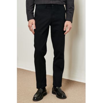 Pantaloni drepti din amestec de bumbac