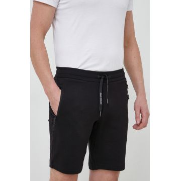 Armani Exchange pantaloni scurti din bumbac barbati, culoarea negru