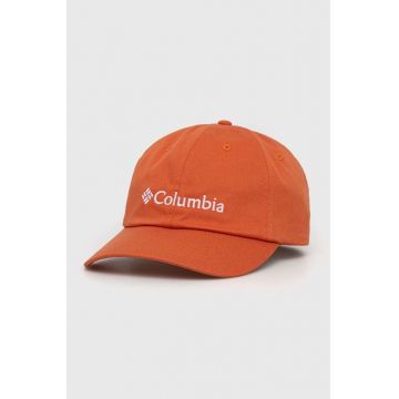 Columbia șapcă culoarea portocaliu, cu imprimeu 1766611.SS23-101
