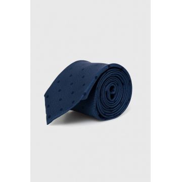 Michael Kors cravata de matase culoarea albastru marin