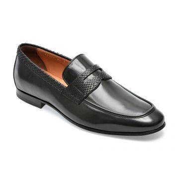 Mocasini EPICA negri, 60319, din piele naturala