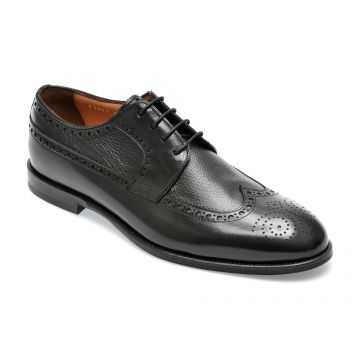 Pantofi EPICA negri, 63601, din piele naturala