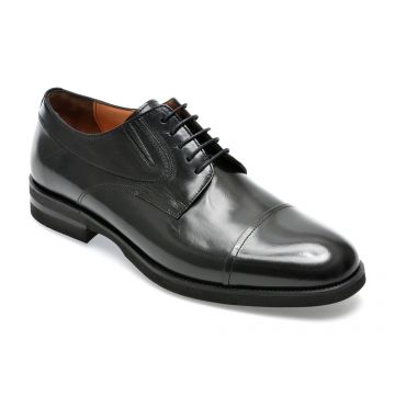 Pantofi EPICA negri, 67003, din piele naturala