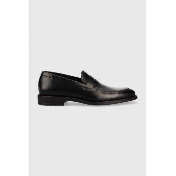 PS Paul Smith mocasini de piele Remi barbati, culoarea negru