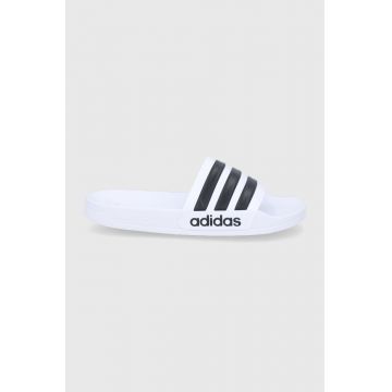 adidas Performance papuci Adilette Shower bărbați, culoarea alb GZ5921