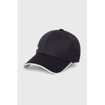 Boss sapca Boss Athleisure culoarea albastru marin, neted Boss sapca Boss Athleisure culoarea albastru marin, neted