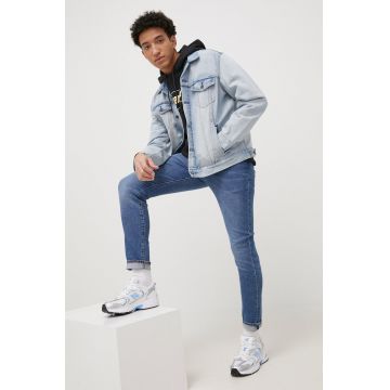 Levi's geacă jeans barbati, de tranzitie 72334.0599-LightIndig
