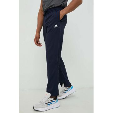 adidas pantaloni de antrenament Stanford bărbați, culoarea bleumarin, cu imprimeu  IC9416