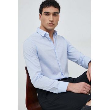 Armani Exchange camasa din bumbac barbati, cu guler clasic, regular