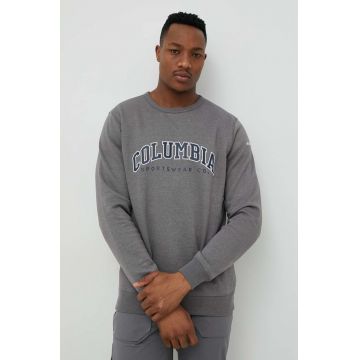Columbia bluza barbati, culoarea gri, cu imprimeu