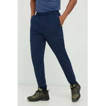 Columbia pantaloni de exterior Columbia Hike barbati, culoarea albastru marin, drept